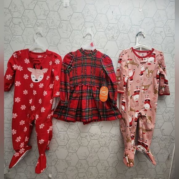 Nwt Toddler Girls Christmas Bundle - Picture 1 of 8